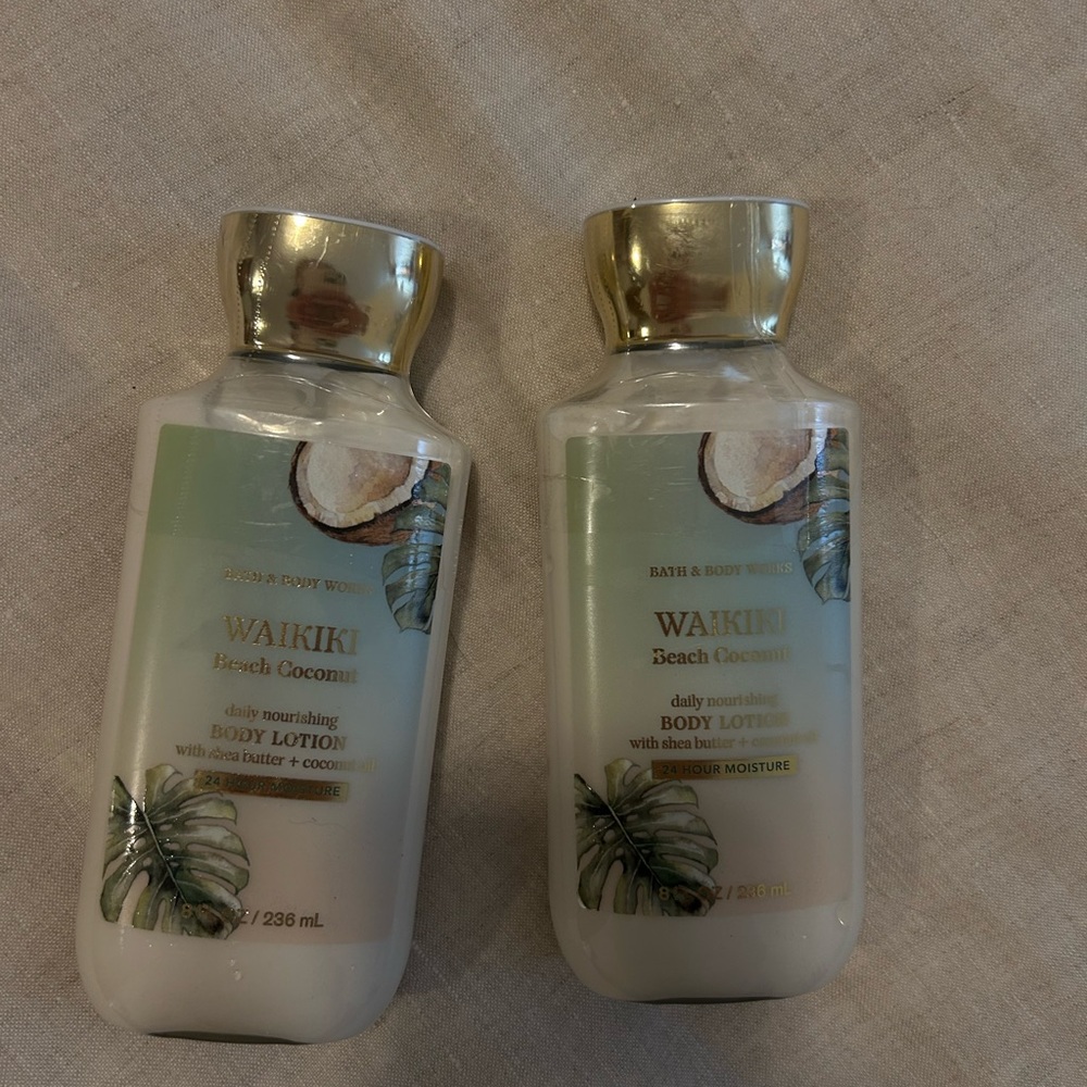 New!! Bath & Body Works Waikiki Beach Coconut Body Lotion Set